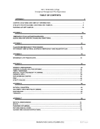 Table of Contents