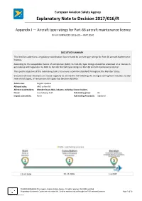 Explanatory Note to ED Decision