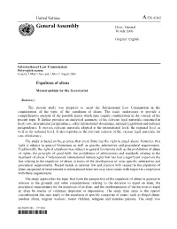 Expulsion of Aliens