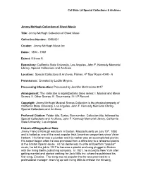 Jimmy Mchugh Collection of Sheet Music Title