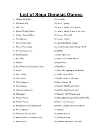 List of Sega Genesis Games