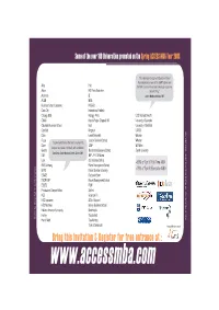 Some of the Over 100 Universities Promoted on the Spring ACCESS MBA Tour 2008