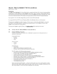 2009-04-01 Magic Tournament Rules (PDF)