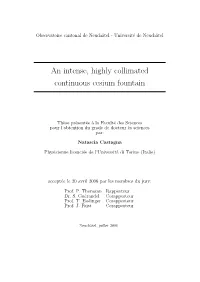 An Intense, Highly Collimated Continuous Cesium Fountain