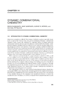 Dynamic Combinatorial Chemistry -.:. Michael Pittelkow