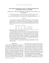 Garnet-Biotite Geothermometry Revised: New Margules Parameters and a Natural Specimen Data Set from Maine