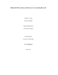 Influential Observations and Inference in Accounting Research