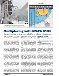 Multiplexing with NMEA 0183 You Don’T Need State-Of-The-Art Gear to Build a Cost-Effective Onboard Network