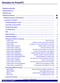 Simulator for Powerpc