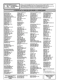 08 Checklist of Species