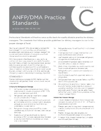 ANFP/DMA Practice Standards
