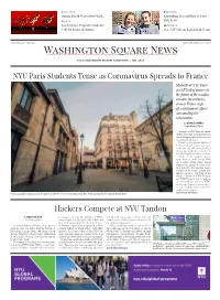 Hackers Compete at NYU Tandon NYU Paris Students Tense As
