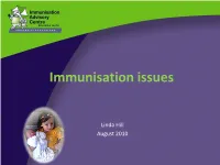 Immunisation Issues