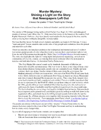 Murder Mystery: Shining a Light on the Story That Newspapers Left out a Lesson for Grades 7+ from Teaching for Change