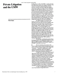 Private Litigation and The