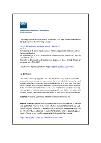 Simulating GPS-Denied Autonomous UAV Navigation for Detection of Sur- Face Water Bodies
