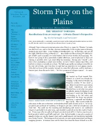 Storm Fury on the Plains Spring Spotter Newsletter P a G E 3 Vanessa Pearce: Wichita’S Newest Forecaster