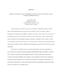 Abstract Where Is Our Revolution?: Workers In