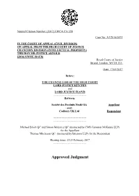 Société Des Produits Nestlé SA -V- Cadbury UK Ltd Judgment