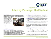 Intercity Passenger Rail System