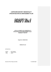 Intergrated Waste Management Plan Part 1