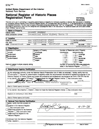 National Register of Historic Places Registration Form