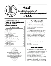 Abrahadabra Encampment of O.T.O