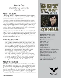 Get It On! What It Means to Lead the Way by Keni Thomas