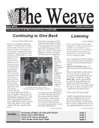 July 2014 Volume 18 Issue 3 the Newsletter of St