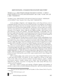 A Toolbox for Linguistic Discovery1