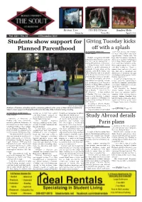 Students Show Support for Planned Parenthood