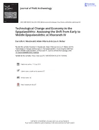 Technological Change and Economy in the Epipalaeolithic: Assessing the Shift from Early to Middle Epipalaeolithic at Kharaneh IV
