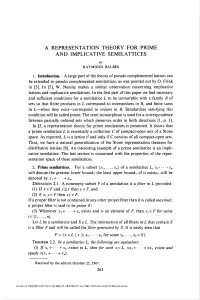 A Representation Theory for Prime and Implicative Semilattices
