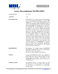 Active Recombinant MAPKAPK3