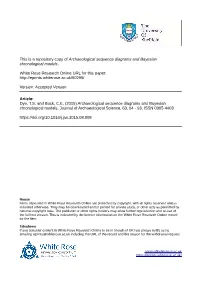 Archaeological Sequence Diagrams and Bayesian Chronological Models