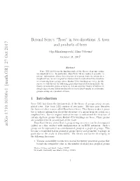 Beyond Serre's" Trees" in Two Directions: $\Lambda $--Trees And
