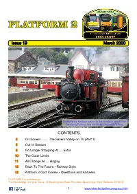 Platform 2 Quiz Corner - Questions and Answers