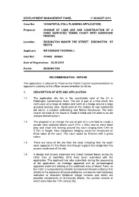 DEVELOPMENT MANAGEMENT PANEL 17 AUGUST 2015 Case No: 15/00875/FUL (FULL