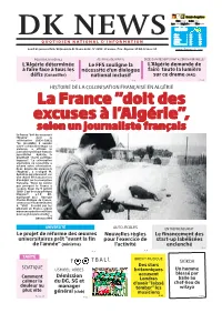 Doit Des Excuses À L'algérie