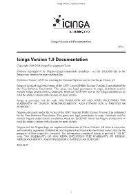 Icinga Version 1.9 Documentation