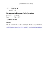 Response to Request for Information