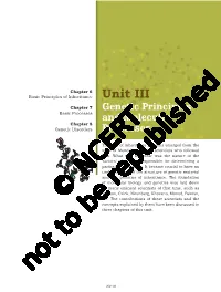 Unit III Chapter 7 Genetic Principles Basic Processes and Molecular Chapter 8 Genetic Disorders Processes