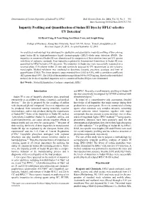 Impurity Profiling and Quantification of Sudan III Dyes by HPLC-Selective UV Detection†