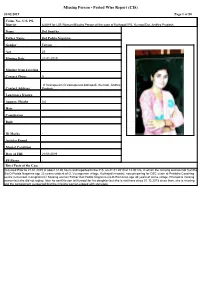 Missing Person - Period Wise Report (CIS) 26/02/2019 Page 1 of 50
