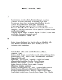 Native American Tribes A