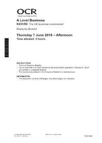 OCR a Level H431/02 Business RB June 2018