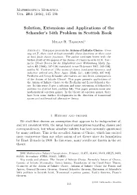 Solution, Extensions and Applications of the Schauder's 54Th Problem In
