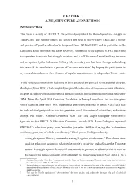 Chapter 1 Aims, Structure and Methods
