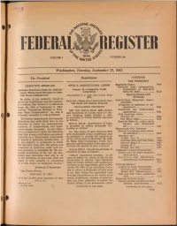 FEDERAL REGISTER ' 9 3 4 ^ .VOLUME 7 NUMBER 186 U N I T E D ^