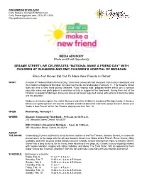 FOR IMMEDIATE RELEASE Carly Somers, Olympia Entertainment Carly.Somers@Olyent.Com, (313) 471-3224 Olympiaentertainment.Com